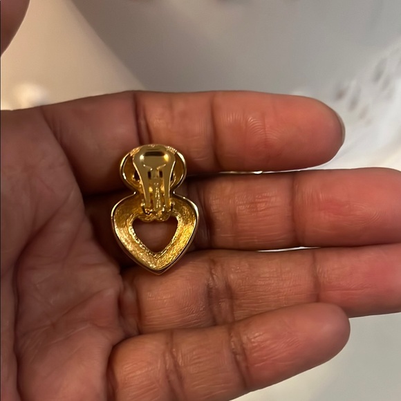 Dior Double Heart Clip on Earrings - Picture 3 of 3